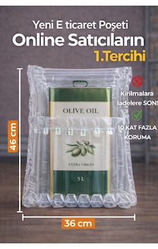 36x48 Cm 50 Adet 5 Lt Teneke İçin Havalı Kargo Poşeti Airbag 36x48 Cm 50 Adet 5 Lt Teneke İçin Havalı Kargo Poşeti Airbag