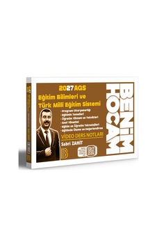 Benim Hocam Yayınları 2027 Meb-ags Eğitim Bilimleri Ve Türk Milli Eğitim Sistemi Video Ders Notları - Sabri Zahit Benim Hocam Yayınları 2027 Meb-ags Eğitim Bilimleri Ve Türk Milli Eğitim Sistemi Video Ders Notları - Sabri Zahit