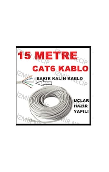 Ncpline 15 M Cat6 Rj 45 Modem Pc Arası Ethernet internet Kablosu Ncpline 15 M Cat6 Rj 45 Modem Pc Arası Ethernet internet Kablosu