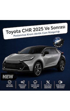 Paslanmaz Krom Akrilik Cam Rüzgarlığı Toyota Chr 2025 Ve Sonrası İle Uyumlu Chr-1-025-006 Paslanmaz Krom Akrilik Cam Rüzgarlığı Toyota Chr 2025 Ve Sonrası İle Uyumlu Chr-1-025-006