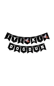 Uzay Tema İyi ki Doğdun Zikzak Banner Uzay Tema İyi ki Doğdun Zikzak Banner
