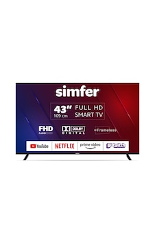 Simfer 43SFSA4B Full HD 43" 109 Ekran Uydu Alıcılı Android Smart LED TV Simfer 43SFSA4B Full HD 43" 109 Ekran Uydu Alıcılı Android Smart LED TV