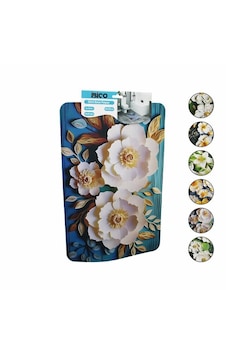 Dikdörtgen - Desenli 38x58cm Su Emici - Sihirli Banyo Paspası Elastik 5332 - Dikdörtgen - Desenli 38x58cm Su Emici - Sihirli Banyo Paspası Elastik 5332 -