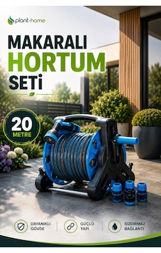 Makaralı Hortum Seti 20 Metre Bahçe Sulama Hortumu 1/2 İç Çap 5 Fonksiyonlu Sulama Tabancalı Makaralı Hortum Seti 20 Metre Bahçe Sulama Hortumu 1/2 İç Çap 5 Fonksiyonlu Sulama Tabancalı