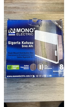 8li Sıva Altı Sigorta Kutusu Halogen Free Mono