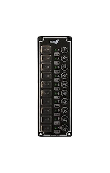 Tekne Karavan 10lu Sigorta Paneli Cam Sigortalı - Marin Tip Siyah Tekne Karavan 10lu Sigorta Paneli Cam Sigortalı - Marin Tip Siyah