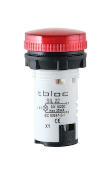 Tbloc Sıl22-24 Kırmızı Sinyal Lambası Led 24v Tbloc Sıl22-24 Kırmızı Sinyal Lambası Led 24v
