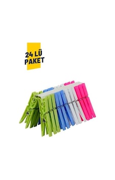 ACY GLOBAL GHS 24 Adet Plastik Çamaşır Mandalı