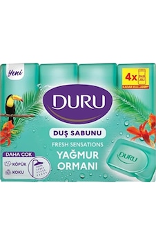 Duru Fresh Sensations Yağmur Ormanı Duş Sabunu 4 x 150 G Duru Fresh Sensations Yağmur Ormanı Duş Sabunu 4 x 150 G