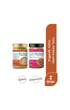 Wefood Ham Kakao Tozu 140 Gr + Wefood Organik Tahin 300 Gr 8683347038114