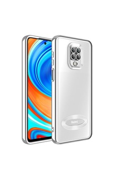 Xiaomi Redmi Note 9s Kılıf Kamera Korumalı Logo Gösteren Zore Omega Kapak Gümüş Xiaomi Redmi Note 9s Kılıf Kamera Korumalı Logo Gösteren Zore Omega Kapak Gümüş
