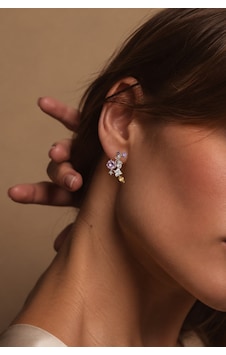 Aura Collection Mireya Renkli Zirkon Taşlı Gümüş Renk Küpe Gümüş Gümüş Aura Collection Mireya Renkli Zirkon Taşlı Gümüş Renk Küpe Gümüş Gümüş