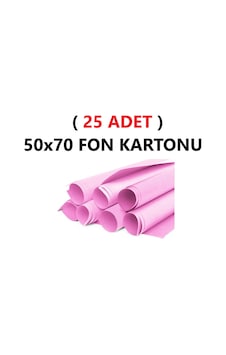 25 Adet 50x70 Cm Pembe Renkli Fon Kartonu Rulo Canlı Renk Büyük Boy Anaokulu Kreş Okul 25 Adet 50x70 Cm Pembe Renkli Fon Kartonu Rulo Canlı Renk Büyük Boy Anaokulu Kreş Okul