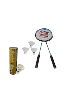 Delta 2 Badminton Raketi 6 Kaz Tüyü & 3 Plastik Badminton Topu Delta 2 Badminton Raketi 6 Kaz Tüyü & 3 Plastik Badminton Topu