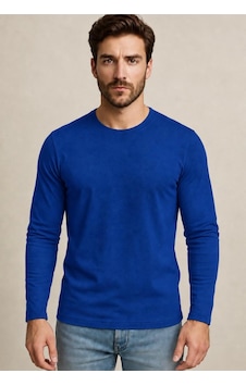 Axxel Erkek Pamuklu Likralı Süprem Uzun Kollu T-shirt-d240 Koyu İndigo Axxel Erkek Pamuklu Likralı Süprem Uzun Kollu T-shirt-d240 Koyu İndigo
