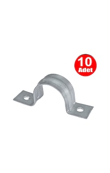 No:4 Çiftli Sac Kablo Kroşe 20mm Demir Köprü Metal Boru Tutma Bağlama Kelepçesi -10adet No:4 Çiftli Sac Kablo Kroşe 20mm Demir Köprü Metal Boru Tutma Bağlama Kelepçesi -10adet