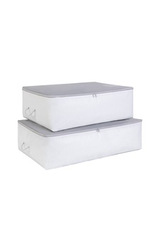 Ocean Home Textile 2'li Gri Renk Stuff & Things Baza Altı Hurç Set Altın Ocean Home Textile 2'li Gri Renk Stuff & Things Baza Altı Hurç Set Altın