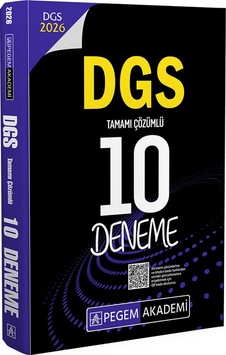 Pegem 2026 Dgs Tamamı Çözümlü 10 Deneme Pegem Akademi Yayıncılık Pegem 2026 Dgs Tamamı Çözümlü 10 Deneme Pegem Akademi Yayıncılık