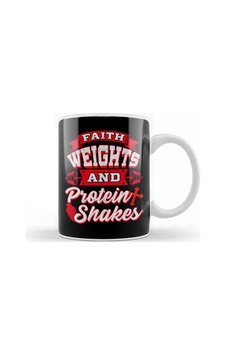 Faith Weights And Protein Shakes Religion Workout Kupa Bardak Porselen Karışık Faith Weights And Protein Shakes Religion Workout Kupa Bardak Porselen Karışık