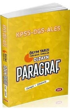 Paragraf S.B Dizayn Kpss Dgs Ales - Data Yayınları