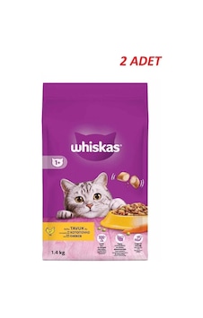 Whiskas Yetişkin Tavuklu Kedi Maması 1.4 Kg 2 Adet Whiskas Yetişkin Tavuklu Kedi Maması 1.4 Kg 2 Adet
