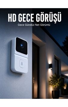 Beyaz Akıllı Güvenlik Kapı Zili Telefon Kontroll Ibeyaz-3-9766a Beyaz Akıllı Güvenlik Kapı Zili Telefon Kontroll Ibeyaz-3-9766a