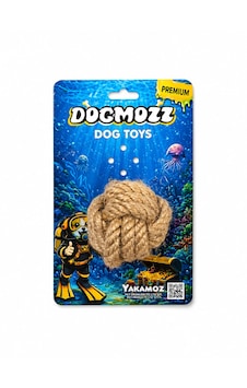 Dogmozz Premium İpli Top Oyuncak 8 Cm