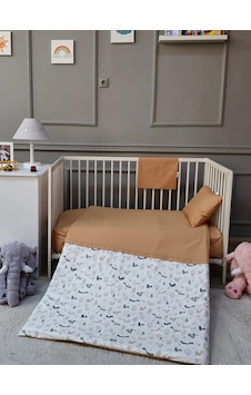 Yuar Baby Bebek Nevresim Seti - Pudra Somon Yuar Baby Bebek Nevresim Seti - Pudra Somon