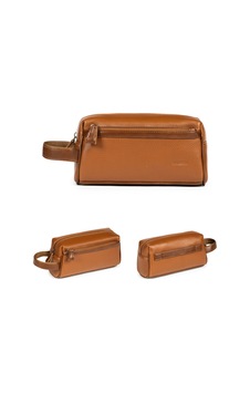 Mussen Unisex El Çantası Dopp Kit - Günlük & Traş Bakım & Makyaj Duş Çantası - 23x11x8cm Taba Taba Mussen Unisex El Çantası Dopp Kit - Günlük & Traş Bakım & Makyaj Duş Çantası - 23x11x8cm Taba Taba