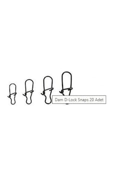 Dam D-Lock Snaps 20 Adet Dam D-Lock Snaps 20 Adet