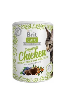 Brit Care Snack Superfruits Tavuklu ve Yaban Mersinli Kıtır Kedi Ödül Maması 100 G Brit Care Snack Superfruits Tavuklu ve Yaban Mersinli Kıtır Kedi Ödül Maması 100 G