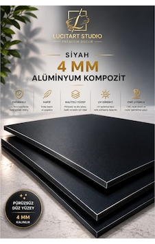 4 Mm Siyah Alüminyum Kompozit Panel Levha Cnc Ve Lazer Kesime Uygun Uv Baskılık Reklam Tabela Malzemesi Siyah Siyah 4 Mm Siyah Alüminyum Kompozit Panel Levha Cnc Ve Lazer Kesime Uygun Uv Baskılık Reklam Tabela Malzemesi Siyah Siyah
