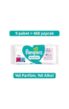 Prima Sensitive Islak Havlu Mendil 52x9 468 Yaprak Tekli Prima Sensitive Islak Havlu Mendil 52x9 468 Yaprak Tekli
