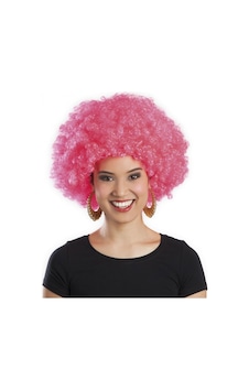 Pembe - 120 - Renk Kıvırcık Afro - Csmo-tex - Bonus Peruk Pembe - 120 - Renk Kıvırcık Afro - Csmo-tex - Bonus Peruk
