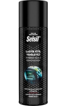 Selsil Lastik Kauçuk Fitil Yenileyici Ve Yumuşatıcı Sprey 200 Ml. 1 Adet Selsil Lastik Kauçuk Fitil Yenileyici Ve Yumuşatıcı Sprey 200 Ml. 1 Adet