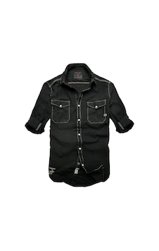 Gulf Bird Slim Fit Likralı Esnek Kumaş Çift Cep Kot Gömlek---siyah- Likra-- Renkli Gulf Bird Slim Fit Likralı Esnek Kumaş Çift Cep Kot Gömlek---siyah- Likra-- Renkli