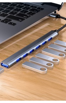 1 Portu 7 Porta Dönüştüren Zarif Usb Çoklayıcı Usb Port Çoğaltma Aparatı Cihazı 1 Portu 7 Porta Dönüştüren Zarif Usb Çoklayıcı Usb Port Çoğaltma Aparatı Cihazı