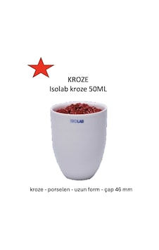 Kroze Isolab Kroze Porselen Uzun Form, Çap 46 Mm - 50 Ml Kroze