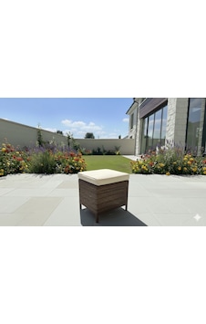 Liv Concept Çok Amaçlı Kahverengi Rattan Puf Ve Sehpa 40x40 Cm Liv Concept Çok Amaçlı Kahverengi Rattan Puf Ve Sehpa 40x40 Cm