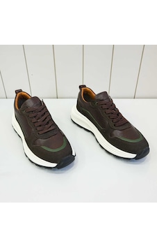 Bys Beystil Hakiki Deri Kahverengi Sneaker Erkek Ayakkabı
