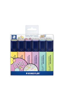 Staedtler 364 Cwp6 Textsurfer Classic Pastel Highlighter Kesik Uç Staedtler 364 Cwp6 Textsurfer Classic Pastel Highlighter Kesik Uç