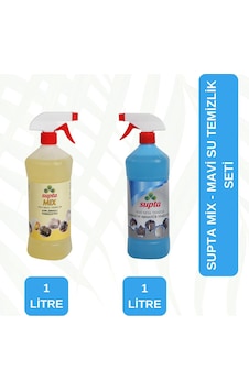 Supta Mix Mavi Su Genel Temizlik Seti 2 x 1 L Supta Mix Mavi Su Genel Temizlik Seti 2 x 1 L