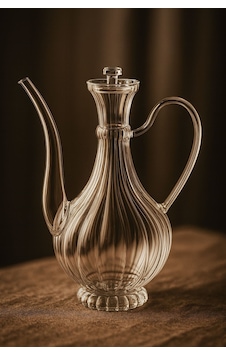 Morponi Borosilikat Cam Glorry Yağlık Veya Sirkelik 700 Ml 1 Adet Çizgili Tasarım Şeffaf Morponi Borosilikat Cam Glorry Yağlık Veya Sirkelik 700 Ml 1 Adet Çizgili Tasarım Şeffaf