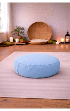 Zafu Yoga Meditasyon Minderi - Yuvarlak Meditasyon Minderi Mavi Zafu Yoga Meditasyon Minderi - Yuvarlak Meditasyon Minderi Mavi