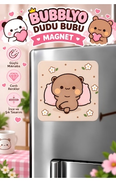 Dudu Bubu Dekoratif Buzdolabı Magneti Bej Dudu Bubu Dekoratif Buzdolabı Magneti Bej