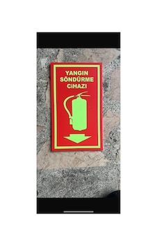 Yangın Tüpü Uyarı Levhası 12x25 Kod870 Şeffaf - 905683408 Şeffaf - 905683408 Şeffaf