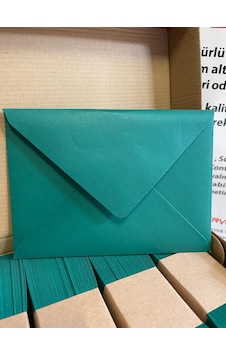 Renkli Zarf Yeşil Renk 13 X 18 100 Adet