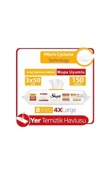 Tr Easy Clean Arap Sabunu Katkılı Mopa Uyumlu Yer Temizlik Havlusu 3x50 150 Yaprak Genel Tr Easy Clean Arap Sabunu Katkılı Mopa Uyumlu Yer Temizlik Havlusu 3x50 150 Yaprak Genel
