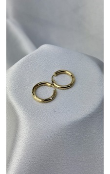 Kalın Halka Model Altın Küpe Sarı Altın Kalın Halka Model Altın Küpe Sarı Altın