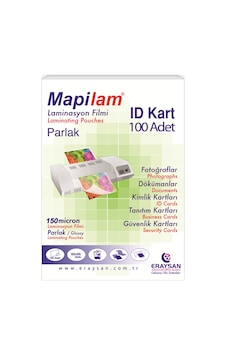 Mapilam 150 Micron Parlak Laminasyon Filmi Id Kart 65x95 100 Lü Mapilam 150 Micron Parlak Laminasyon Filmi Id Kart 65x95 100 Lü